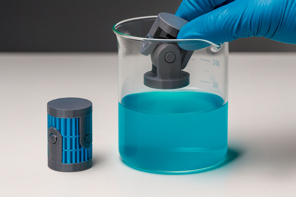 Удаление растворимой поддержки 3D-модели