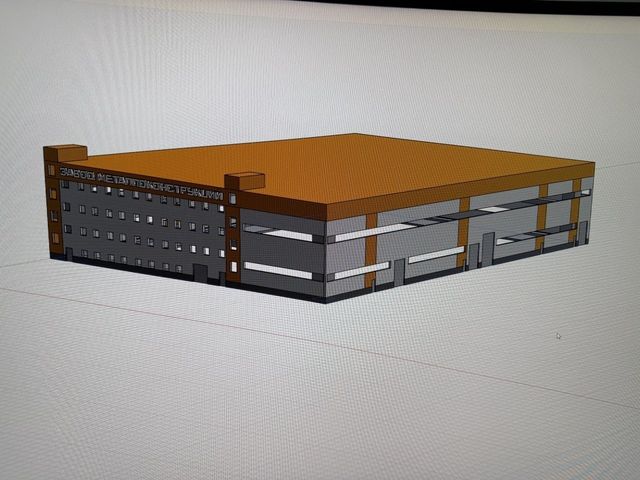 3D-модель здания завода — макет — 3D-Fabrica