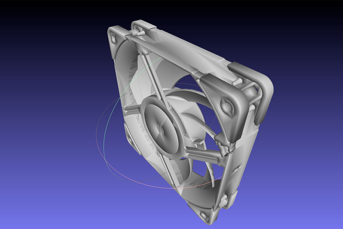 3D-модель вентилятора