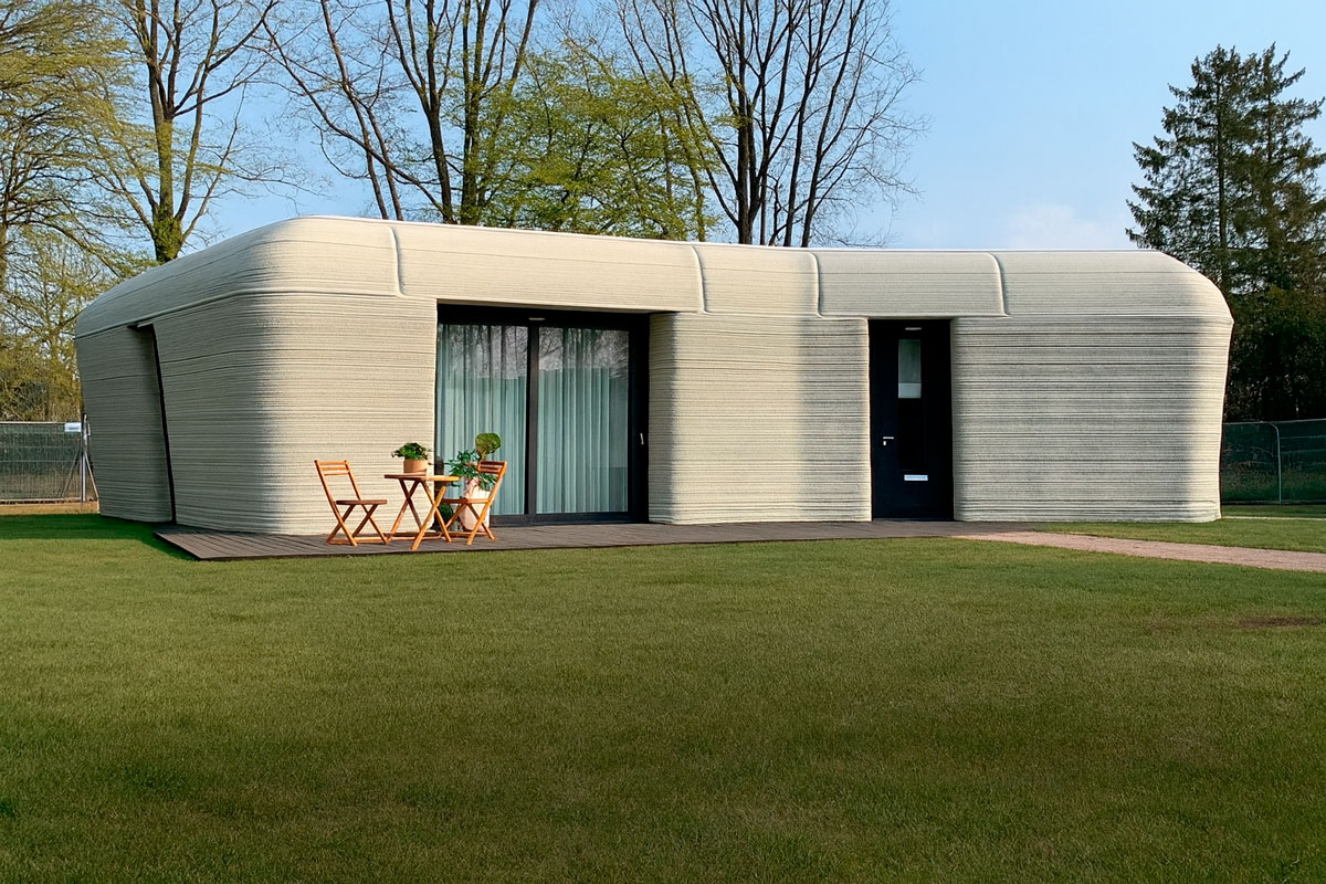 Дом, напечатанный на 3D-принтере